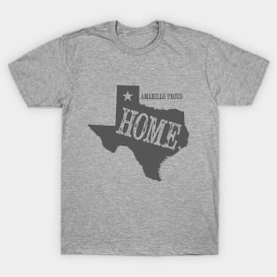 My Home is Amarillo (Gray Ink) T-Shirt